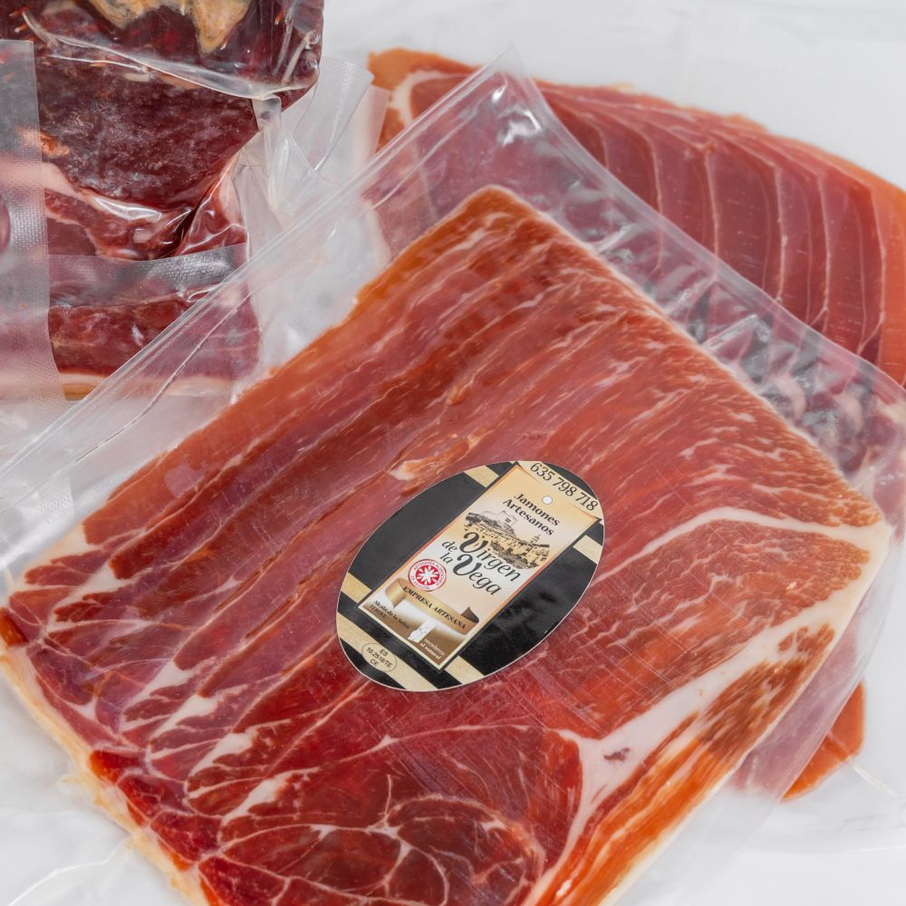 foto de lonchas de jamón envasadas